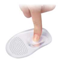 2pcs/Set Silicone Forefoot Insole, Modern Clear Forefoot Pad For Shoes,Shoes And Boots Accessories, Back To School Supplies