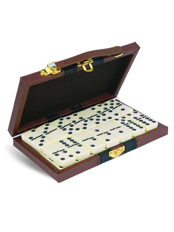 LOJA NYBC Domino De Osso Profissional - Pedras Grandes- C/maleta -nybc