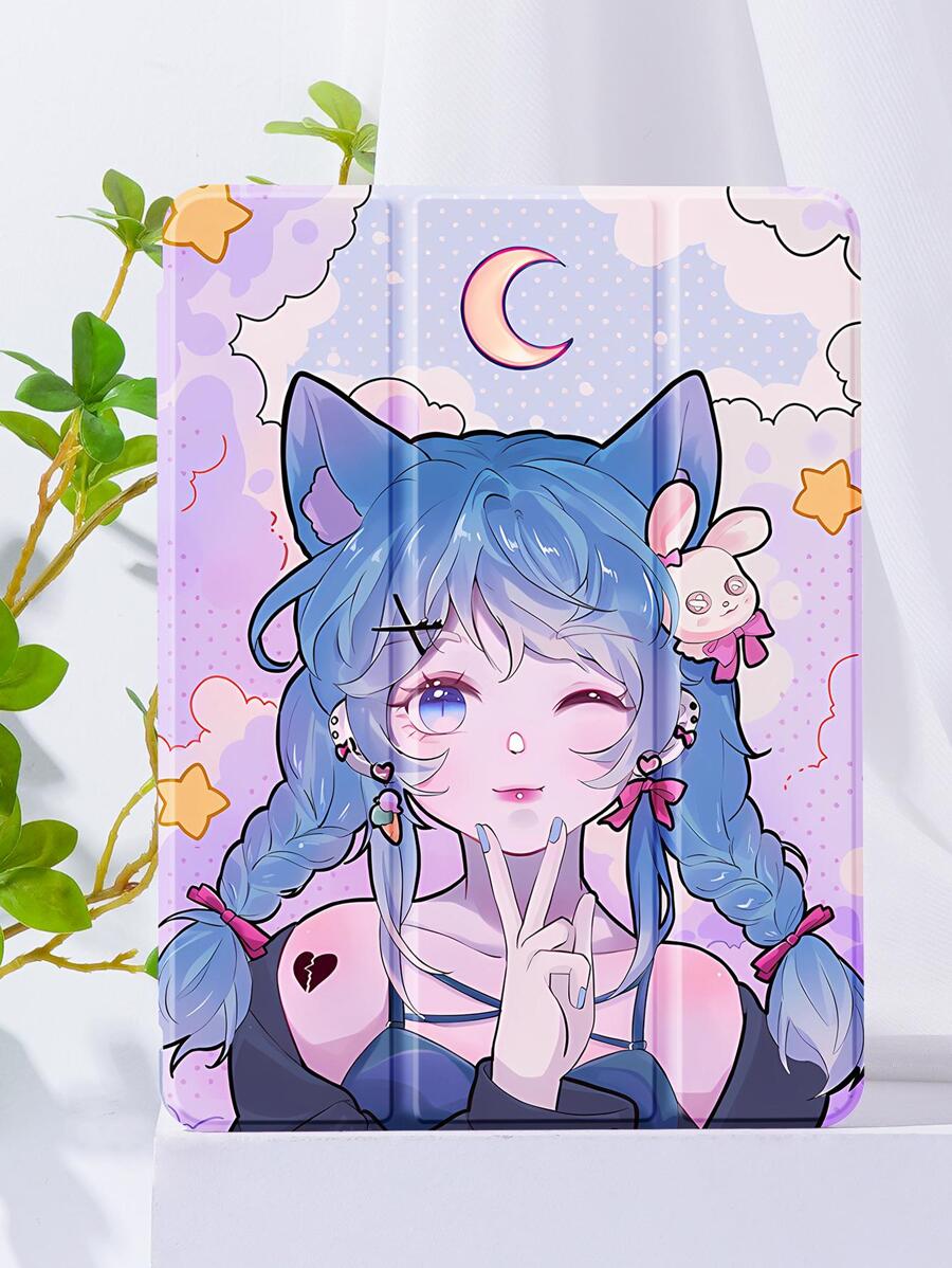 Cartoon Figure Graphic Silicone Anti-fall Case Compatible With iPad