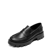 Women's Chunky Loafers 1.5-Inch Lug Sole Slip On Platform Penny Loafers For Women Dressy Work Business Casual Versatile Loafers Shoes - màu đen - Xem 7