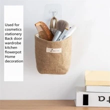 1pc Desktop Storage Basket, Hanging Storage Bag For Home - Multicolor - View 4