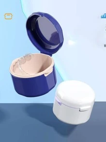 1入組隱形牙套收納盒，白色塑料便攜式戶外隱形牙套盒 - 白色 - 查看 8