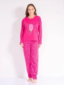 Women Pajama Sets - Multicolor - View 8