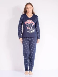 Women Pajama Sets - Multicolor - View 6