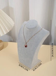 1入組素色首飾類收納簡約風項鍊展示架