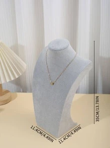 1入組素色首飾類收納簡約風項鍊展示架