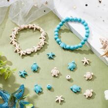 40入組/套復古龜和海星形DIY珠子適合女士DIY首飾製作 - 彩色 - 查看 2