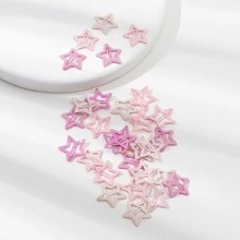 30入組星形休閒髮夾 - 彩色 - 查看 1