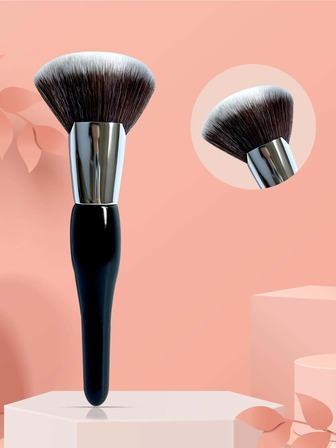 腮红刷，1支装扇形腮红刷，化妆刷，粉底刷，遮瑕刷，腮红刷，修容刷，腮红刷，古铜粉刷，散粉刷，粉底刷，腮红刷