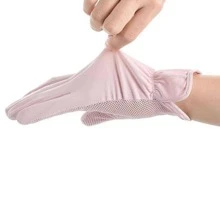 Guantes de pantalla táctil de color combinado - Rosa - Ver 8