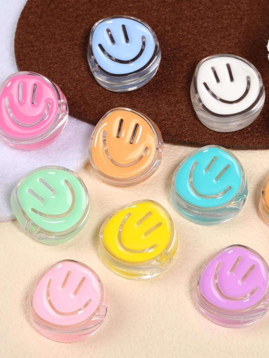 30入組/套可愛表情形狀DIY珠子適合女士DIY首飾製作 - 彩色 - 查看 1