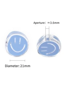 30入組/套可愛表情形狀DIY珠子適合女士DIY首飾製作 - 彩色 - 查看 2