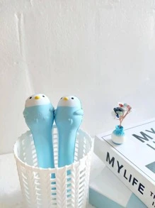 1pc Creative Squeeze Sponge Decompression Ballpoint Pen - Blue - View 1