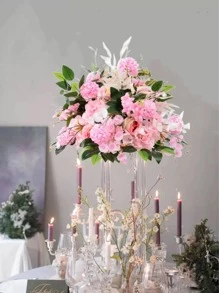 40cm Artificial Flower Ball Decoration Wedding Party Decoration Stage Background Wall Layout Road Scene Flower Decoration For Wedding Decoration, Valentine'S Day Decor, Birthday Decor, Anniversary Decor, Holiday Decor, Graduation Decoration, Party Decor Supplies