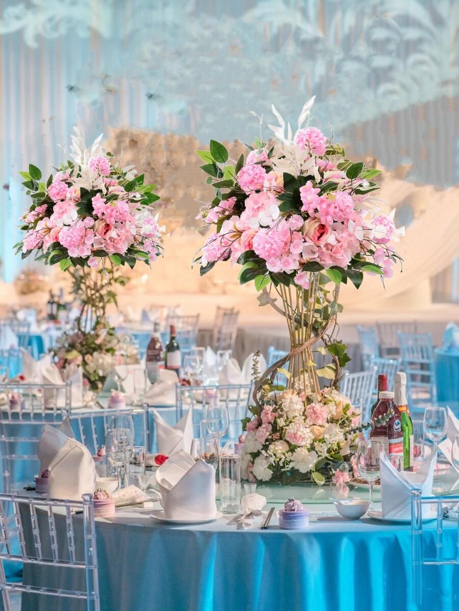 40cm Artificial Flower Ball Decoration Wedding Party Decoration Stage Background Wall Layout Road Scene Flower Decoration For Wedding Decoration, Valentine'S Day Decor, Birthday Decor, Anniversary Decor, Holiday Decor, Graduation Decoration, Party Decor Supplies