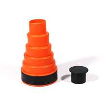 1pc TPE Drain Cleaner, Creative Stretchable Hair Clog Removal Cleaner For Bathroom - Orange - View 4