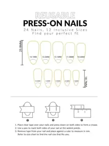 24pcs Black & Silver V-Shaped French Tip Long Almond Fake Nail Kit Full Cover Press On Nails Add A Touch Of Luxury To Your Fingertips - Black - View 4