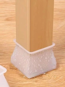 4pcs Square Chair Leg Floor Protector Stable and Long-term Use Pads for Home Desks Bookcases