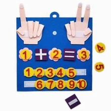 1入組數字設計教學現代手掌和數字設計教學玩具適用於兒童 - 藍色 - 查看 2