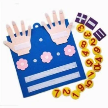 1入組數字設計教學現代手掌和數字設計教學玩具適用於兒童 - 藍色 - 查看 3