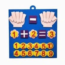 1入組數字設計教學現代手掌和數字設計教學玩具適用於兒童 - 藍色 - 查看 5