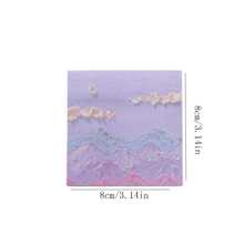 45pcs Oil Painting Pattern Random Sticky Note, Modern Landscape Print Random Sticky Note Pad For Office, School - Multicolor - View 4