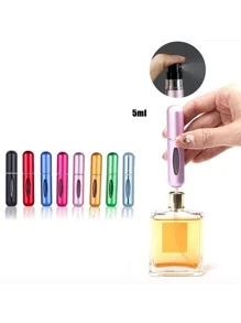 5ML Mini vacuum Refillable Perfume Atomizer Bottle Travel Scent Pump Spray Capsule Case - Baby Pink - View 1