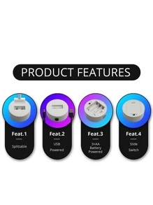 1個冰淇淋霓虹燈,冰淇淋霓虹燈臥室裝飾,可用電池/usb操作的冰淇淋造型夜燈,配有底座,適用於兒童托兒所酒吧休閒派對裝飾,粉色+黃色 - 黃色 - 查看 6