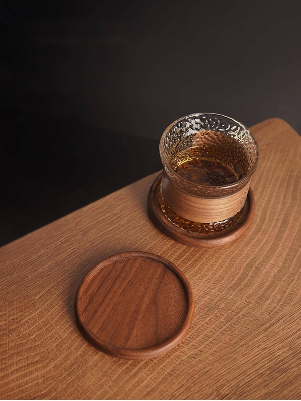 قطعة واحدة منزل متين خشب كوستر مربع مقاومة مشروب سجادة مستدير مقاوم للحرارة مشروب سجادة فنجان قهوة وسادة طاولة غير منزلق قهوة وسادة