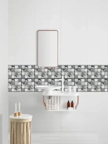 10 Miếng Dán Tường Hoa Văn Đá Cẩm Thạch, Hoa Văn Đá Cẩm Thạch Hiện Đại Bóc Và Dán Ngói Backsplash Cho Hộ Gia Đình - Nhiều màu - Xem 9