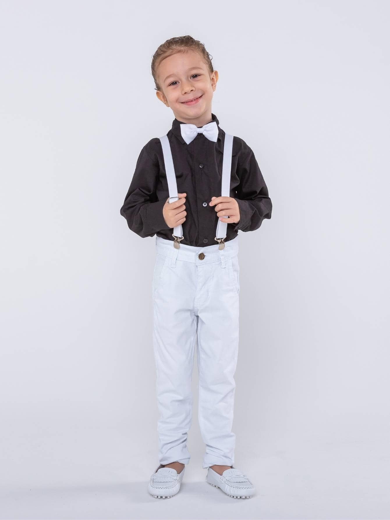Toddler Boy Two-piece Outfits - 白色 - 查看 1