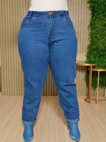 Plus Size Jeans - Azul lavado medio - Ver 2