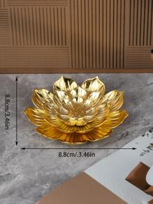 1 cái lư hương hình hoa sen, lư hương hình hoa sen vàng hiện đại cho gia đình - Vàng - Xem 4