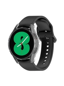 1pc Men Women Clear Fashionable Soft TPU Anti-Scratch 2 In 1 Transparent Watch Case & Screen Protector 40Mm/44Mm, Compatible With Samsung Galaxy Watch 4 - Clear - View 3