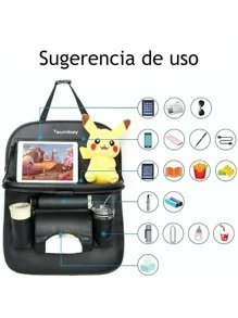 Organizador de Asiento Trasero para Auto Contra Agua Limpio Almacenamiento Vmingo Mexico - Negro - Ver 2