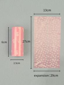 10 piezas Bolsa de heces de mascota pata patrón - Multicolor - Ver 6