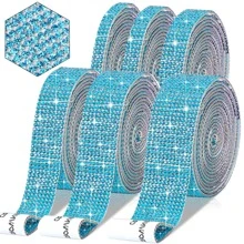 1入組玻璃DIY水鑽，現代薄荷藍自粘服裝裝飾DIY輔料 - 薄荷藍 - 查看 2