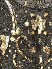 1pc Women Sequin Decor Fringe Trim Fashion Shawl For Party