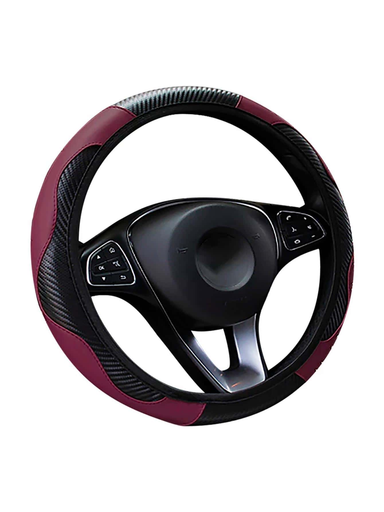 Vmingo Auto Two-Color Anti-Slip Protector Sports Steering Wheel Cover Case