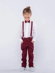 Toddler Boy Two-piece Outfits - 紅木色 - 查看 1