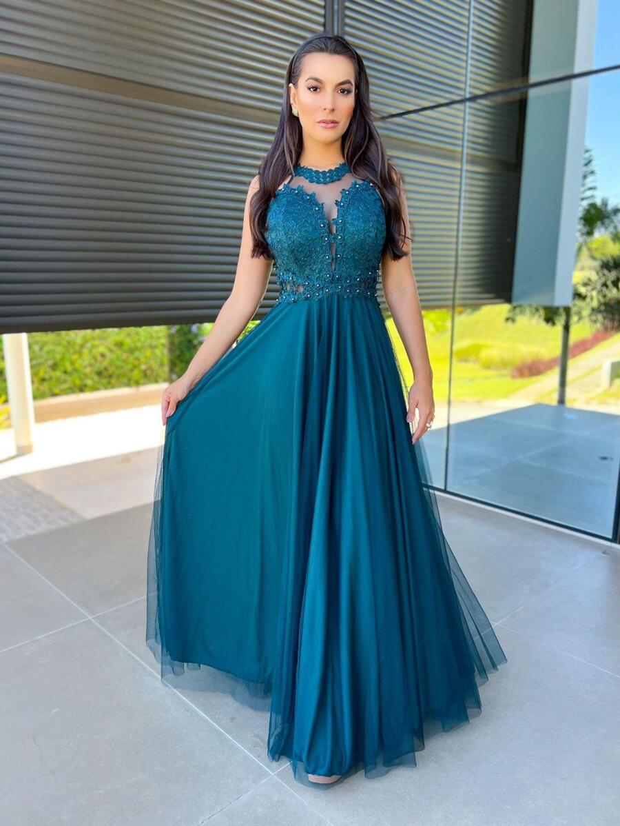 Women Dresses - 墨綠色 - 查看 1