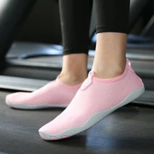 運動涉水鞋適用於女士貼布裝飾一腳蹬溯溪鞋