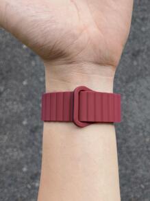 1条男女通用硅胶磁吸表带，兼容 42mm、38mm、40mm、41mm、44mm、45mm、46mm、49mm，时尚智能手表替换表带，适用于Ultra2、Ultra SE2、SE 11、10、9、8、7、6、5、4、3、2、1系列，可作为学生返校礼物 - 彩色 - 查看 4