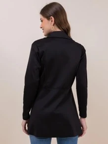 Women Winter Coats - Black - View 5