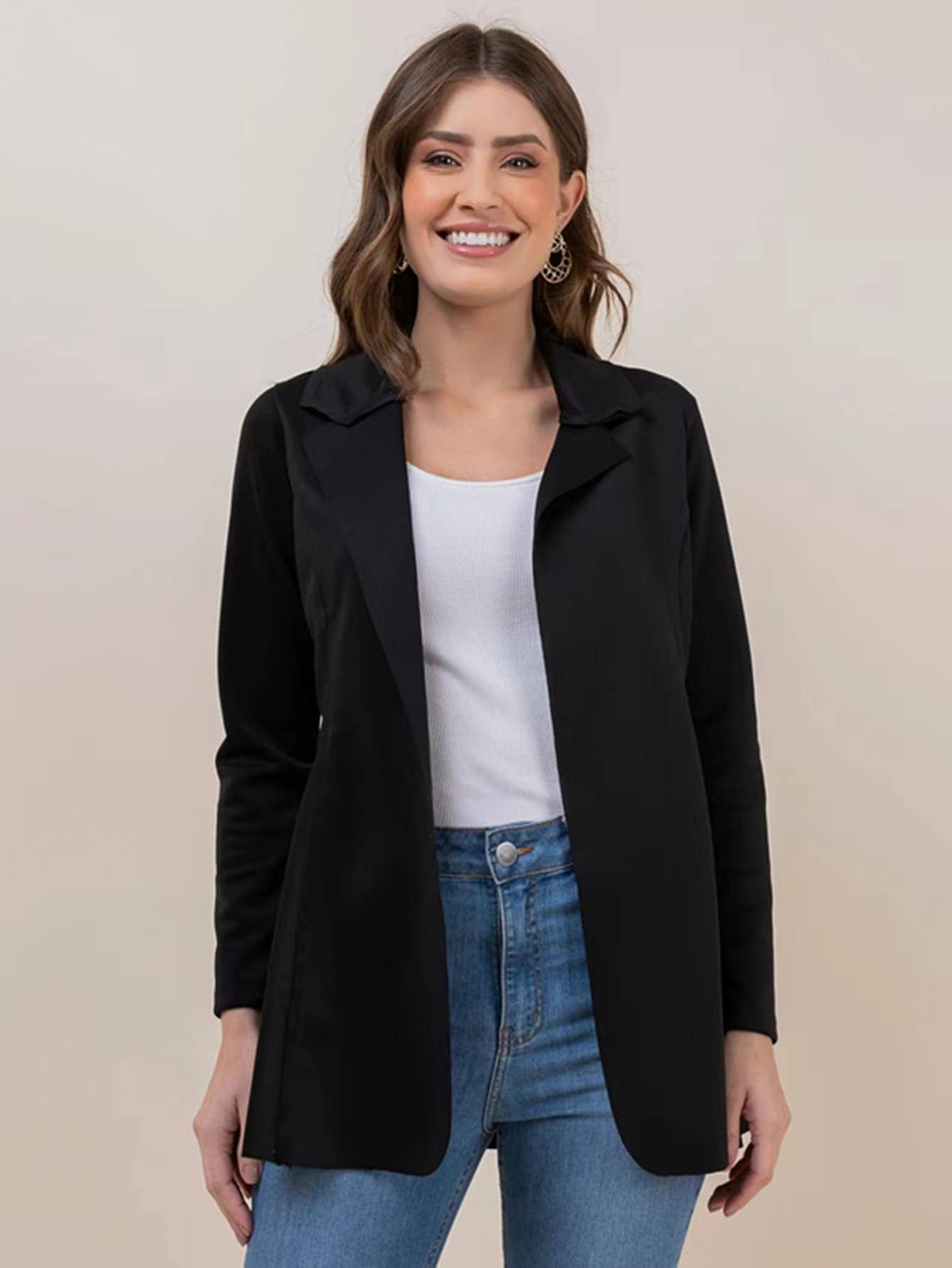 Women Winter Coats - Black - View 1
