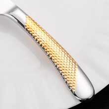 2pcs/set Stainless Steel Spoon & 1pc Fork & 1pc Knife, Modern Two Tone Tableware Cutlery Set For Kitchen - Gold - View 11