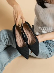 1雙時尚女士大碼專業高跟鞋,黑色 - 黑色 - 查看 5