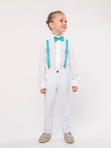 Toddler Boy Two-piece Outfits - trắng - Xem 3