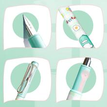 3pcs Cartoon Graphic Fountain Pen, Cute Ink Pen For Students - Pink - View 4