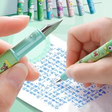 3pcs Cartoon Graphic Fountain Pen, Cute Ink Pen For Students - Pink - View 5